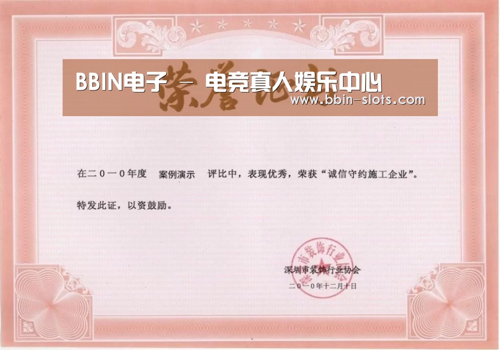 BBIN真人荣誉证书一(图1)